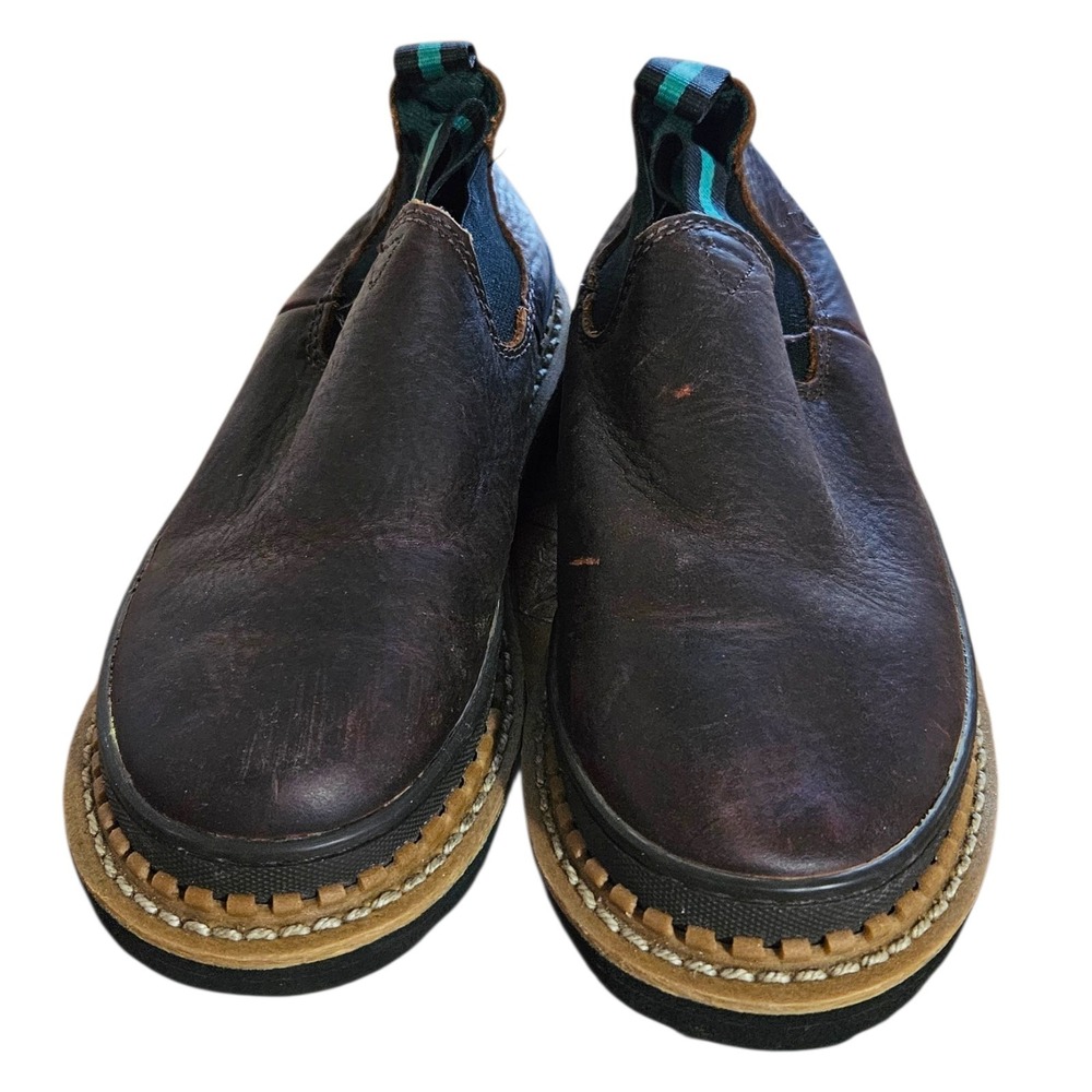 Georgia Boot Kids Boys Brown Leather Little Giant Romeo Slip On Shoes SIZE US 3 - Picture 4 of 6